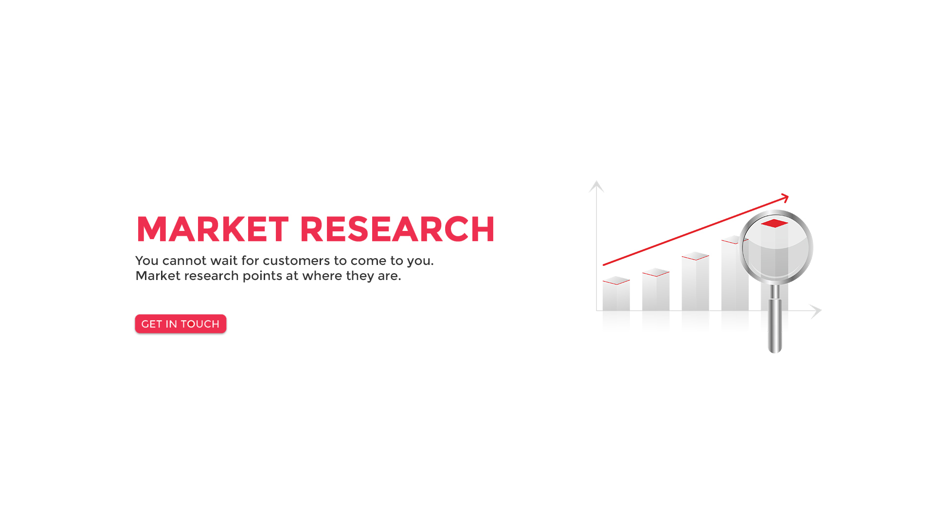 Magnifying glass tracking the growth with a growing graph by the best digital marketing company Hyderabad